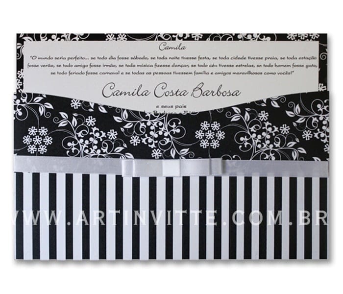 Convite de Casamento Madri MD 016