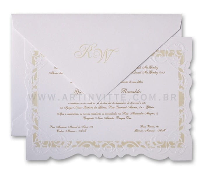 Convite de Casamento Sevilha SV 004