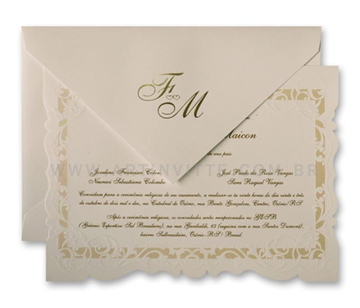 Convite de Casamento Sevilha SV 006