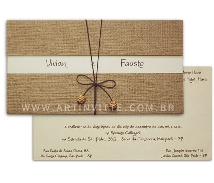 Convite de Casamento Triplo TRP 007