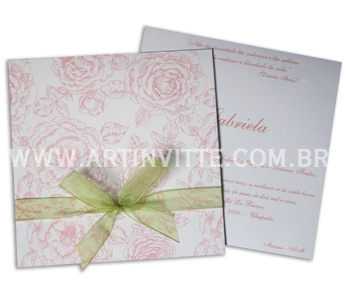 Convite de 15 anos - Triplo Quadrado DTQ-006