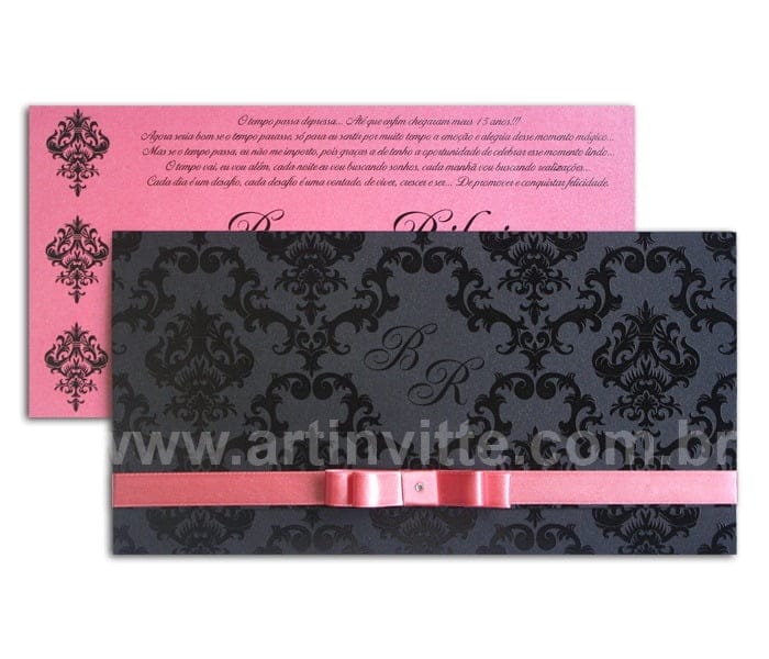 Convite de 15 anos DTR 007