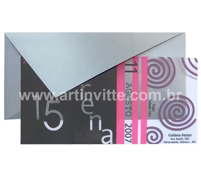 Convite 15 anos - DBA 003