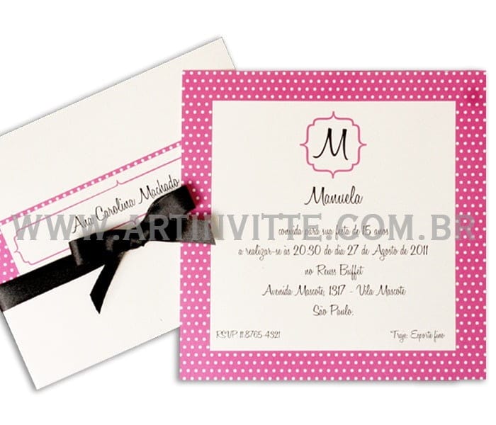 Convite de casamento Luva DBL 001