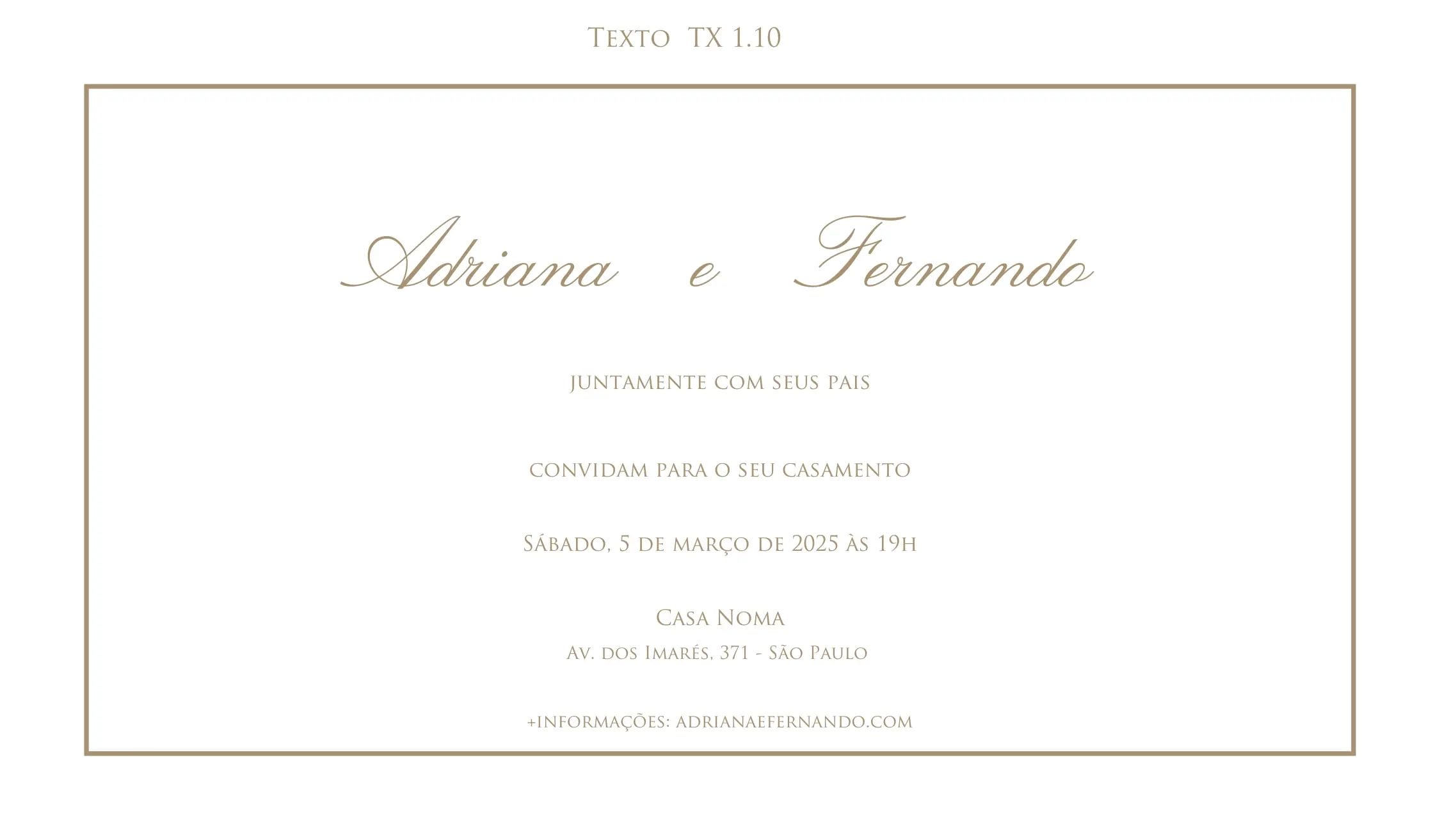 modelo de texto para convites de casamento