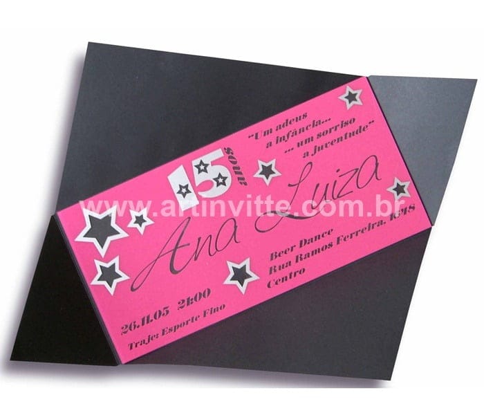 Lindos convites de 15 anos Diferentes para a sua festa 6