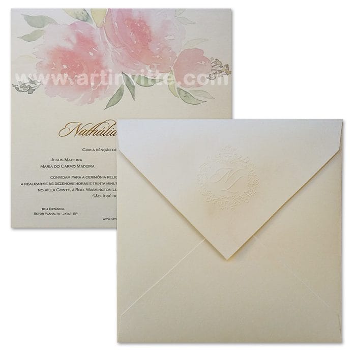 Convite de casamento HA 001