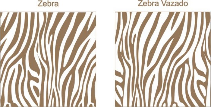 Estampa para convite Zebra