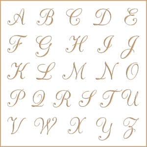 Letras e fontes para brasão e monograma - CacChampanhe
