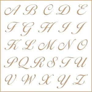 Letras e fontes para brasão e monograma - Larissa