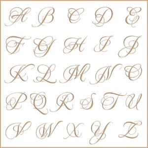 Letras e fontes para brasão e monograma - MeaCulpa