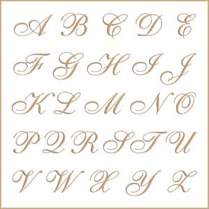 Letras e fontes para brasão e monograma - Sheer Elegance