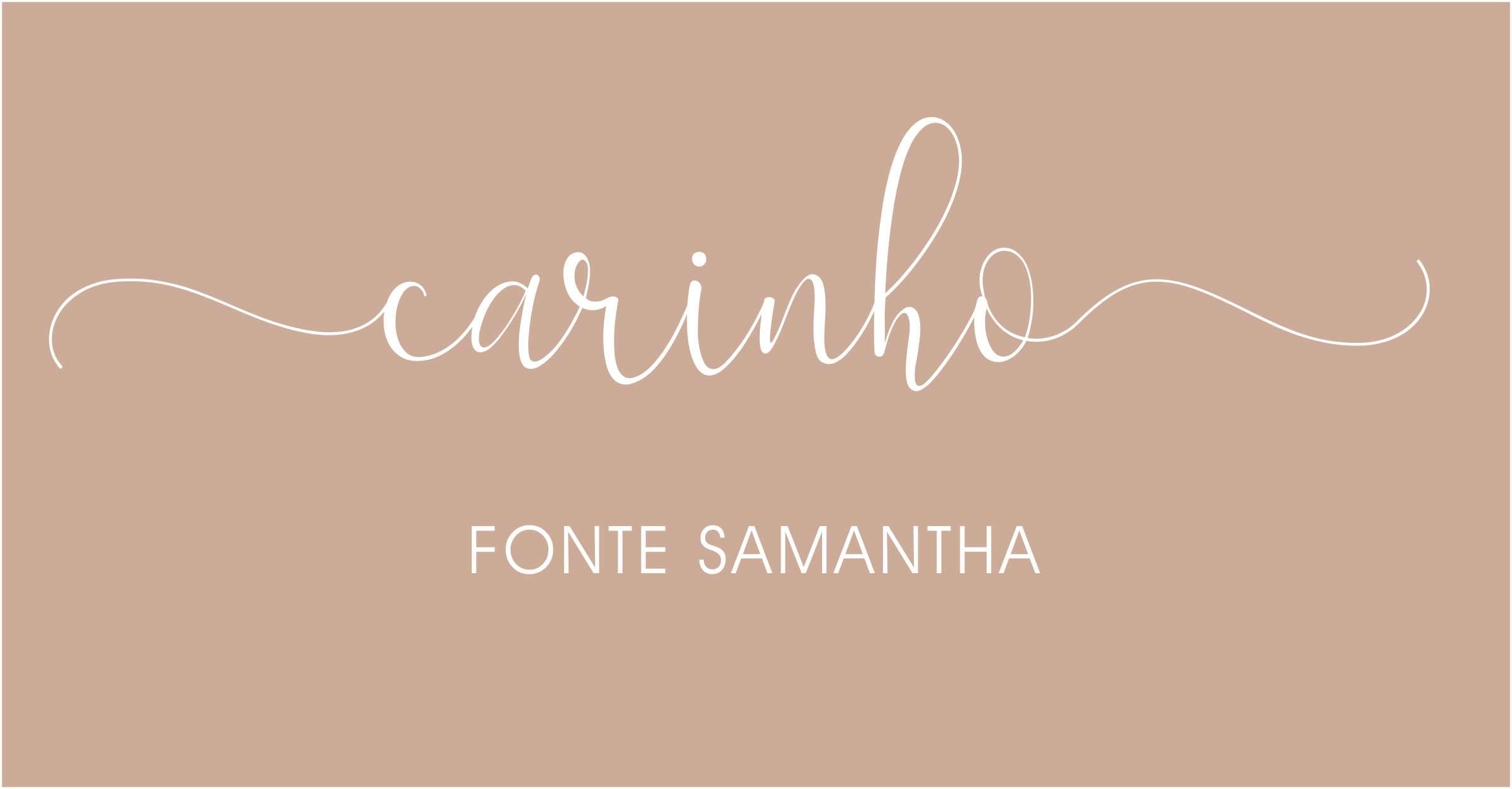 Letras com rabinhos para convites de casamento Samantha